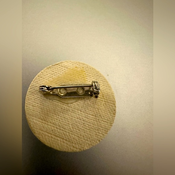 Artisan NAUTILUS SHELL CERAMIC POTTERY HANDMADE TILE AMMONITE Brooch Pin OOAK - Picture 4 of 4